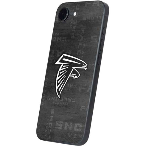 NFL Atlanta Falcons Black & White iPhone 16e Skin