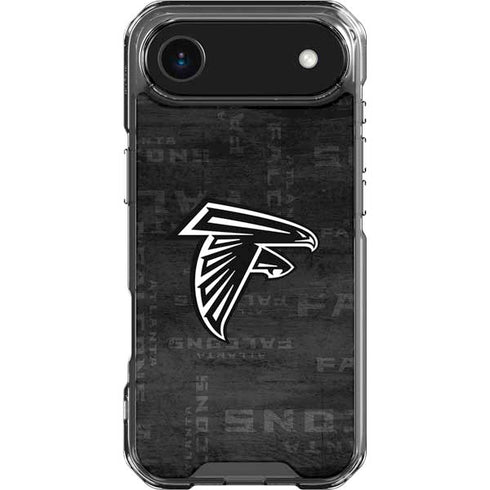 NFL Atlanta Falcons Black & White iPhone 17 Air Clear Case