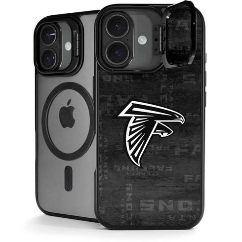 NFL Atlanta Falcons Black & White iPhone 17 Kickstand Case