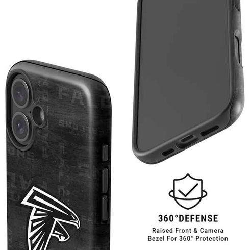 NFL Atlanta Falcons Black & White iPhone 17 Magsafe Impact Case