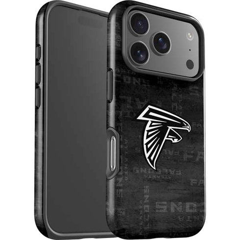 NFL Atlanta Falcons Black & White iPhone 17 Pro Impact Case