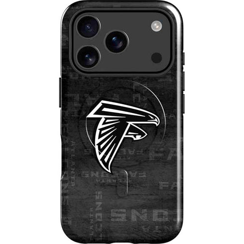 NFL Atlanta Falcons Black & White iPhone 17 Pro Magsafe Impact Case