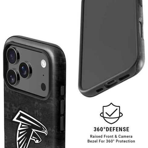 NFL Atlanta Falcons Black & White iPhone 17 Pro Magsafe Impact Case