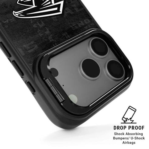 NFL Atlanta Falcons Black & White iPhone 17 Pro Max Kickstand Case