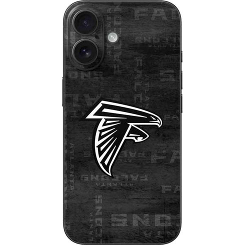 NFL Atlanta Falcons Black & White iPhone 17 Skin