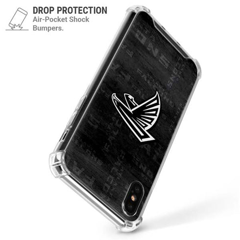 NFL Atlanta Falcons Black & White iPhone X/XS Clear Case