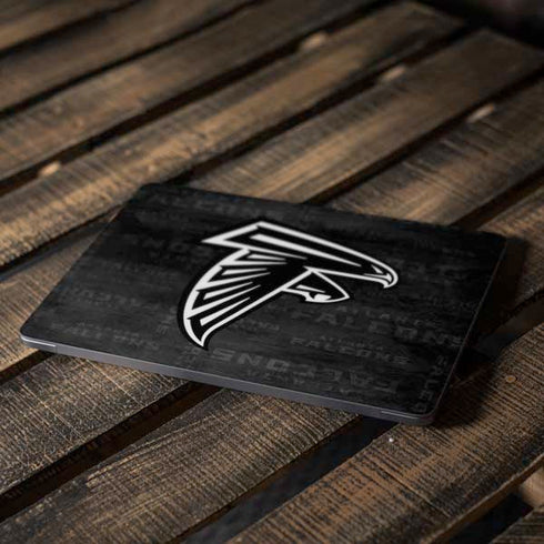 NFL Atlanta Falcons Black & White Apple MacBook Air Skin