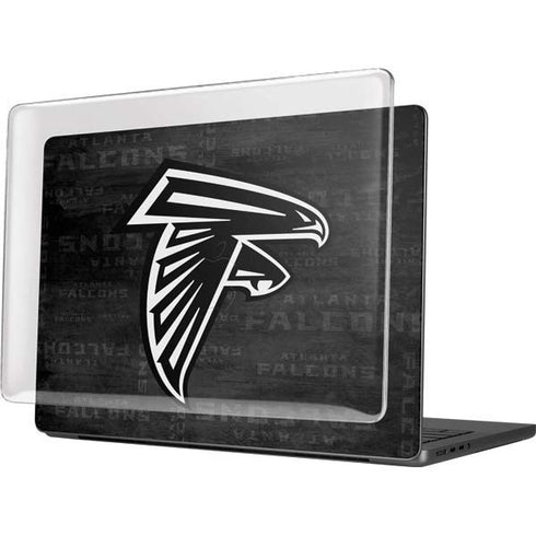 NFL Atlanta Falcons Black & White MacBook Pro 14in (2021-24) Case plus Skin
