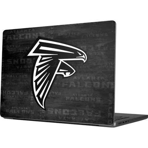 NFL Atlanta Falcons Black & White Apple MacBook Pro 14-inch Skin