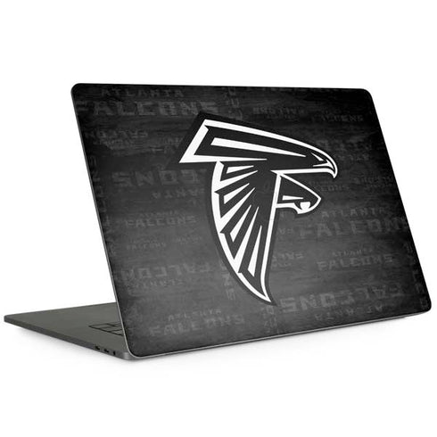 NFL Atlanta Falcons Black & White MacBook Skins