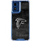 NFL Atlanta Falcons Black & White Moto G 5G (2024) Clear Case