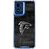 NFL Atlanta Falcons Black & White Moto G Play 4G (2024) Clear Case