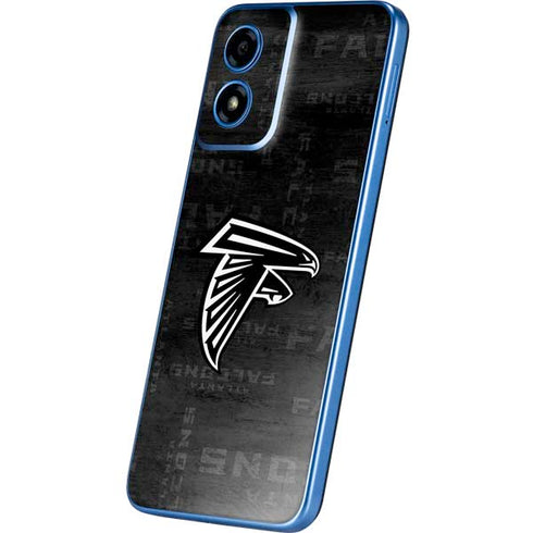 NFL Atlanta Falcons Black & White Moto G Play 4G (2024) Skin