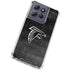 NFL Atlanta Falcons Black & White Moto G Power 5G (2025) Clear Case