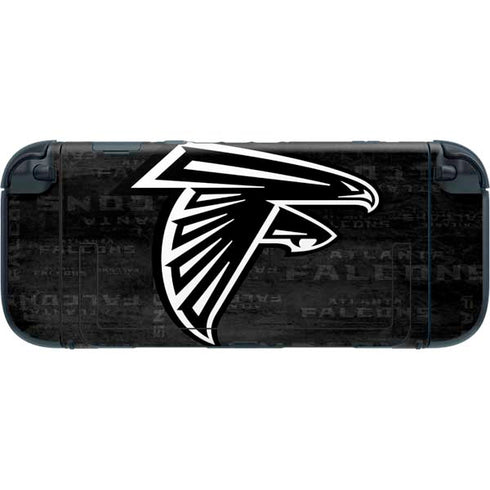 NFL Atlanta Falcons Black & White Nintendo Switch 2 (2025) with Joy-Con Skin