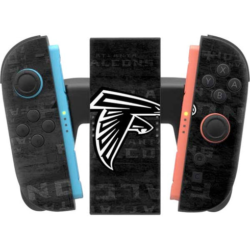 NFL Atlanta Falcons Black & White Nintendo Switch 2 (2025) Joy-Con Controller Skin