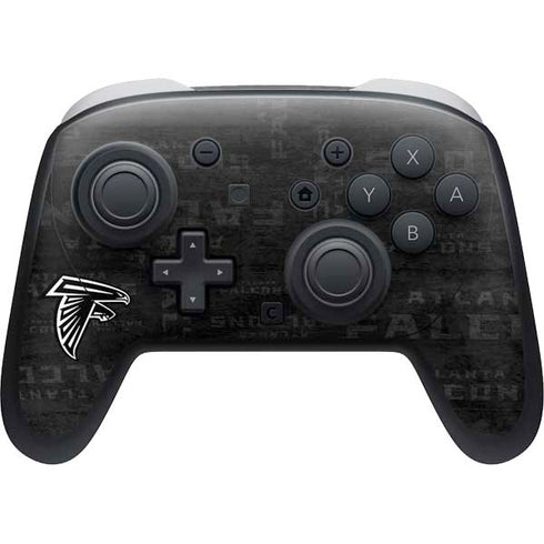 NFL Atlanta Falcons Black & White Nintendo Switch 2 (2025) Pro Controller Skin