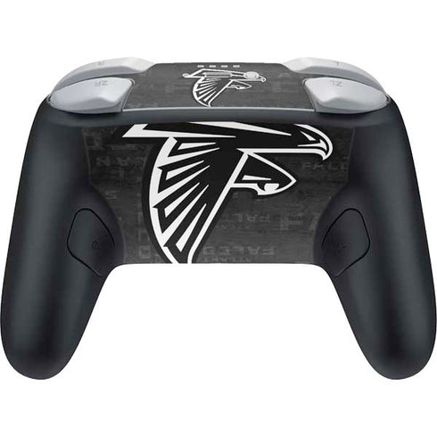 NFL Atlanta Falcons Black & White Nintendo Switch 2 (2025) Pro Controller Skin