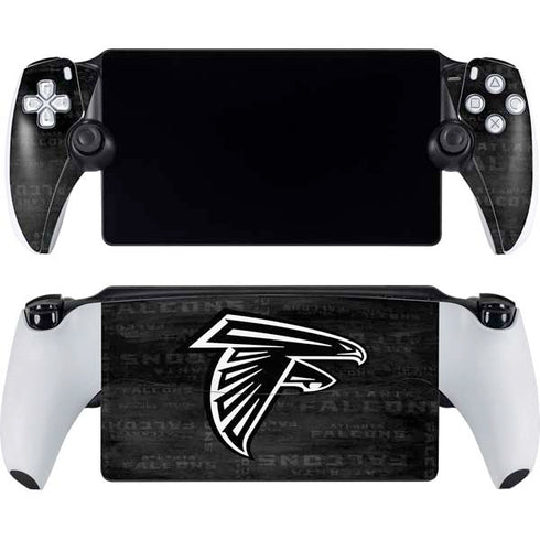 NFL Atlanta Falcons Black & White PlayStation Portal Remote Player Skin