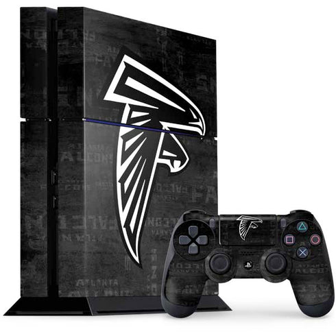 NFL Atlanta Falcons Black & White PlayStation PS4 Skins