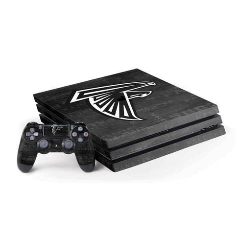 NFL Atlanta Falcons Black & White PlayStation PS4 Skins