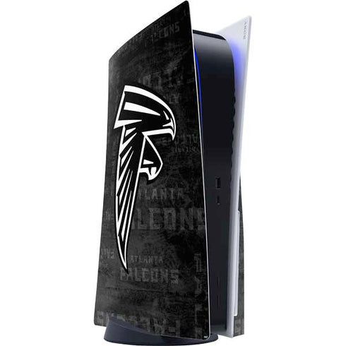 NFL Atlanta Falcons Black & White PlayStation PS5 Skins