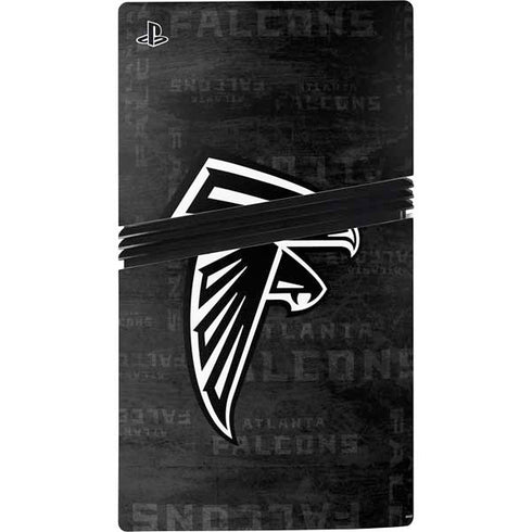 NFL Atlanta Falcons Black & White PS5 Pro Bundle Skin