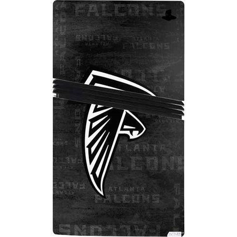 NFL Atlanta Falcons Black & White PS5 Pro Console Skin