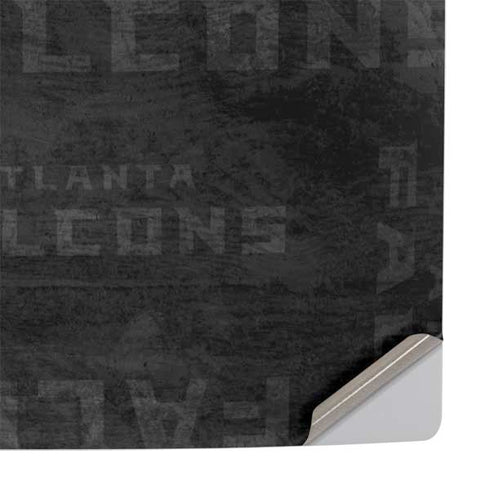 NFL Atlanta Falcons Black & White PS5 Pro Console Skin
