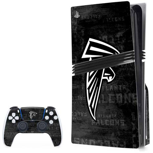 NFL Atlanta Falcons Black & White PlayStation PS5 Skins