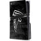NFL Atlanta Falcons Black & White PS5 Pro Disk Console Skin