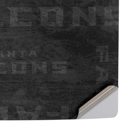 NFL Atlanta Falcons Black & White PS5 Pro Disk Console Skin
