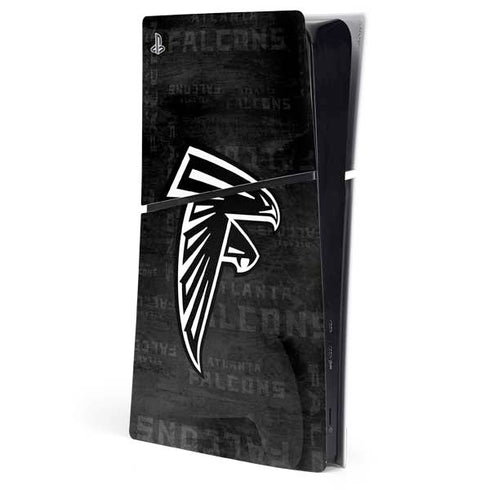 NFL Atlanta Falcons Black & White PS5 Slim Digital Edition Console Skin