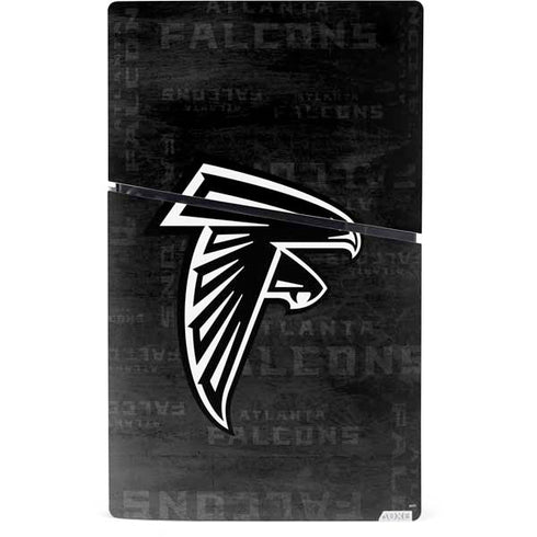 NFL Atlanta Falcons Black & White PS5 Slim Digital Edition Console Skin
