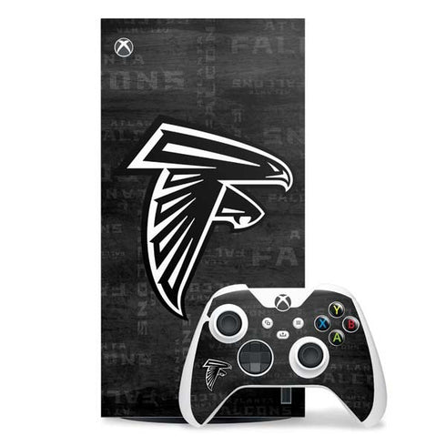 NFL Atlanta Falcons Black & White Xbox Series X Skins