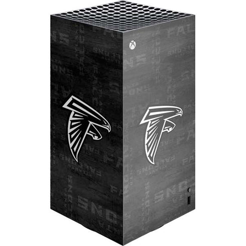 NFL Atlanta Falcons Black & White XBox Series X Digital Edition Console Skin