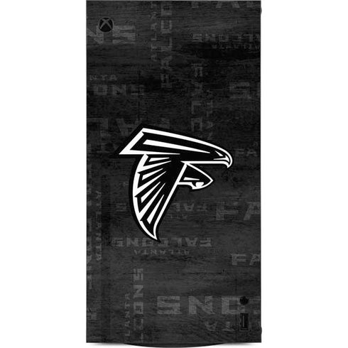 NFL Atlanta Falcons Black & White XBox Series X Digital Edition Console Skin