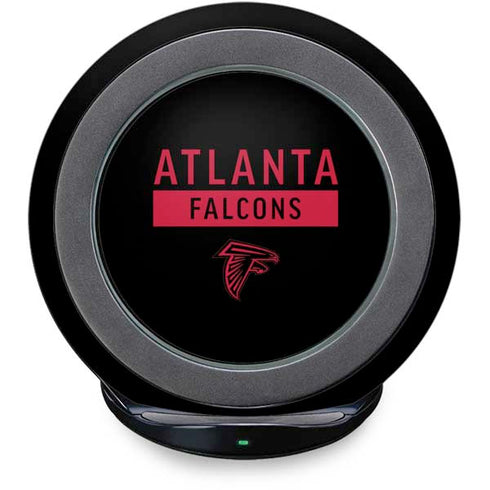 NFL Atlanta Falcons Black Performance Series Fast Charge Wireless Charging Stand Skin