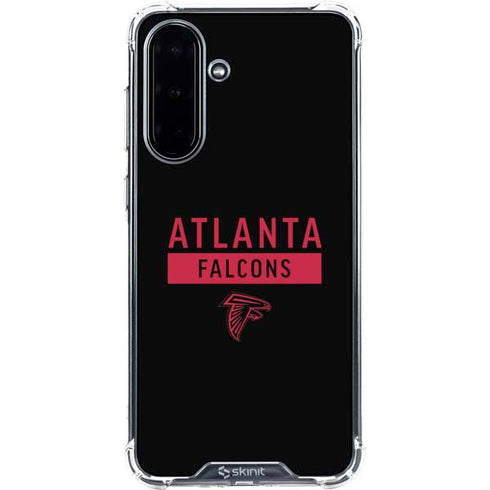 NFL Atlanta Falcons Black Performance Series Galaxy A36 5G Clear Case