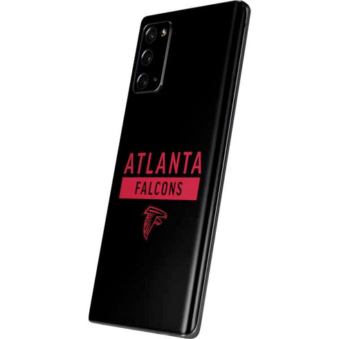 NFL Atlanta Falcons Black Performance Series Galaxy Note20 5G Skin