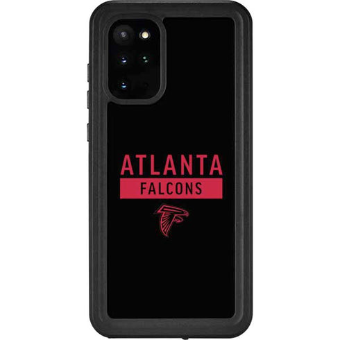 NFL Atlanta Falcons Black Performance Series Galaxy S20 Plus Waterproof Case