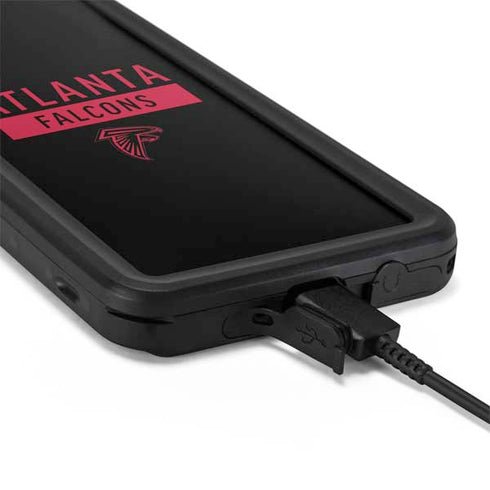 NFL Atlanta Falcons Black Performance Series Galaxy S20 Plus Waterproof Case