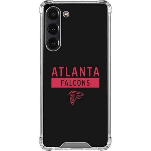 NFL Atlanta Falcons Black Performance Series Galaxy S24 FE Clear Case