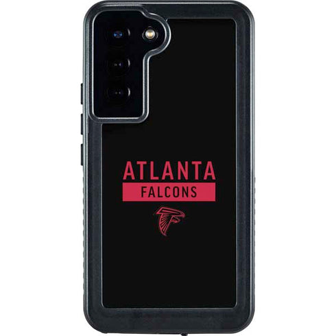 NFL Atlanta Falcons Black Performance Series Galaxy S24 Plus Waterproof Case