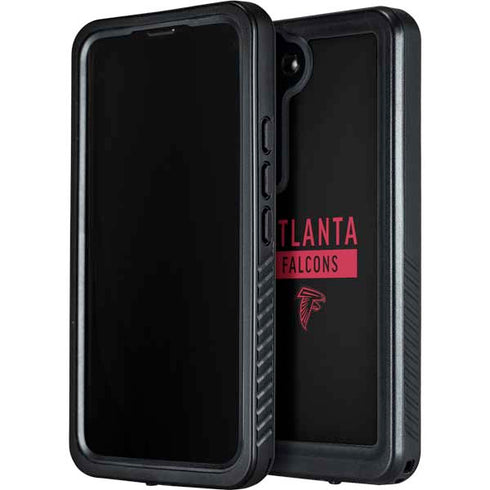 NFL Atlanta Falcons Black Performance Series Galaxy S24 Plus Waterproof Case