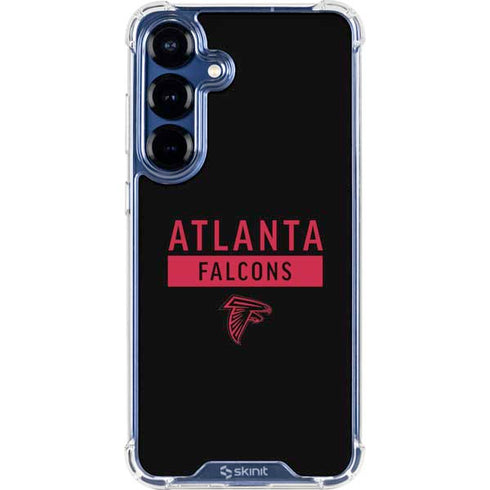 NFL Atlanta Falcons Black Performance Series Galaxy S25 Clear Case