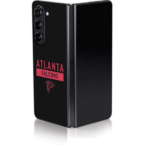 NFL Atlanta Falcons Black Performance Series Galaxy Z Fold5 5G Skin