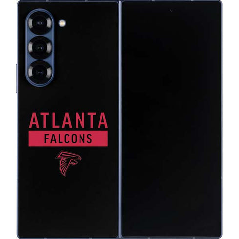 NFL Atlanta Falcons Black Performance Series Galaxy Z Fold6 Skin