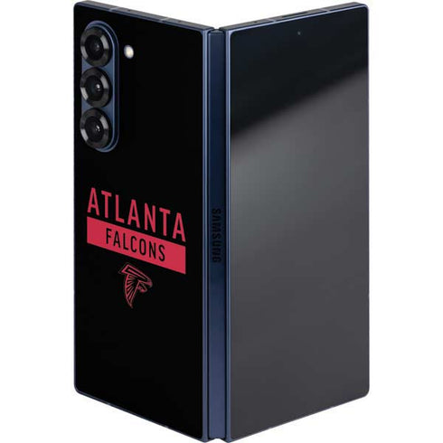 NFL Atlanta Falcons Black Performance Series Galaxy Z Fold6 Skin