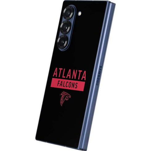 NFL Atlanta Falcons Black Performance Series Galaxy Z Fold6 Skin